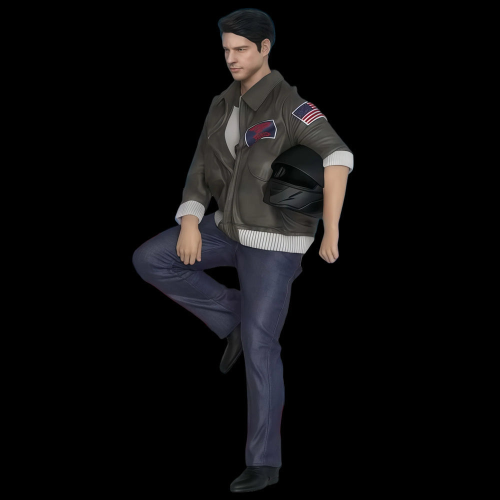 1/12 Motorcycle Rider, Resin Model Figure Kit, Historical Theme, Unassembled and Unpainted