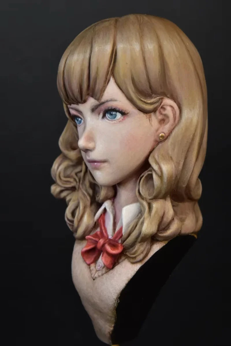 Schoolgirl, Resin Model Bust Kit, Anime Theme, Unassembled and Unpainted