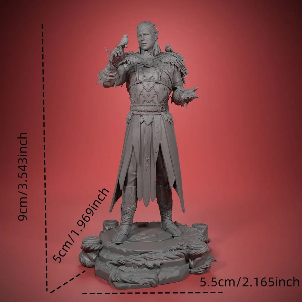 90mm Knight, Resin Model Figure Kit, Fantasy Theme, Unassembled and Unpainted