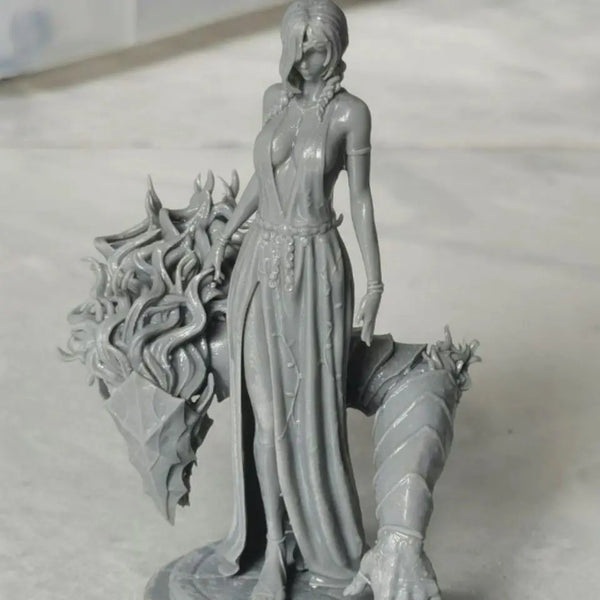 85mm Malika Female Fantasy, Resin Model Figure Kit, Fantasy Theme, Unassembled and Unpainted