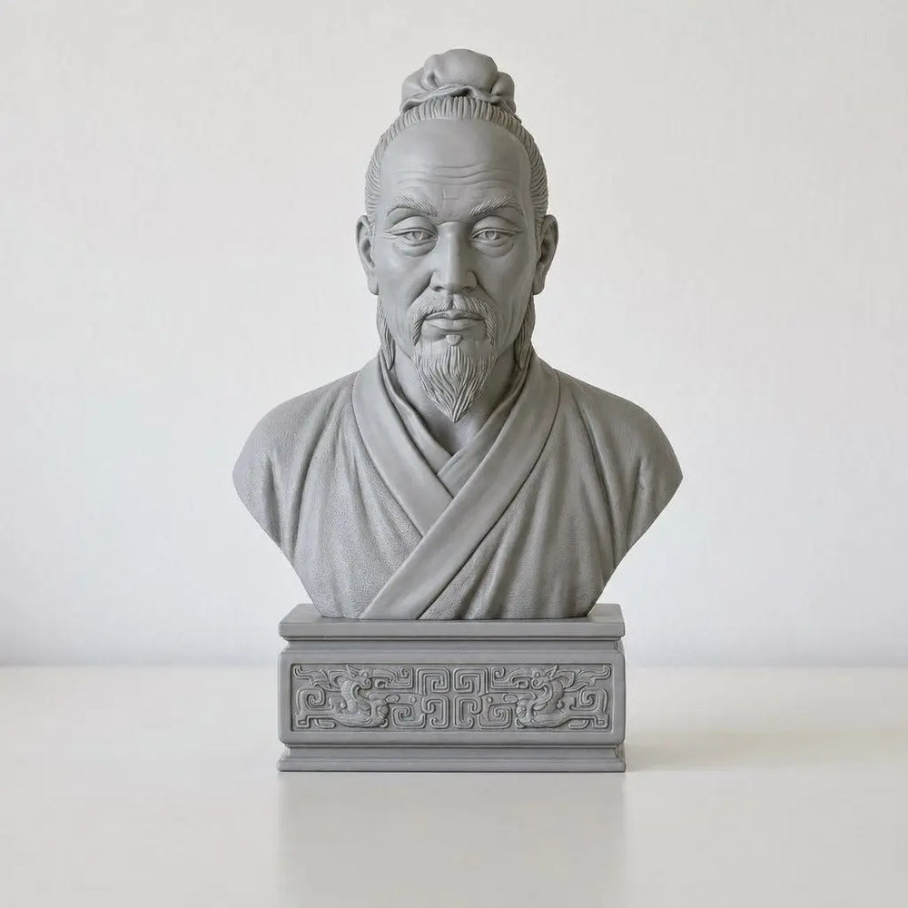 120mm Ancient Confucian Sage Busts, 3 Figures, Resin Model Bust Kit, Unassembled and Unpainted
