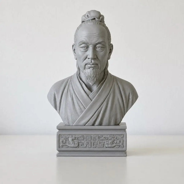120mm Ancient Confucian Sage Busts, 3 Figures, Resin Model Bust Kit, Unassembled and Unpainted