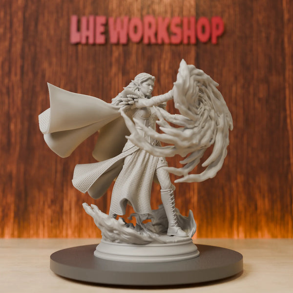 Half-Elf Arcane Sorceress, Resin Model Figure Kit, Fantasy Theme, Unassembled and Unpainted