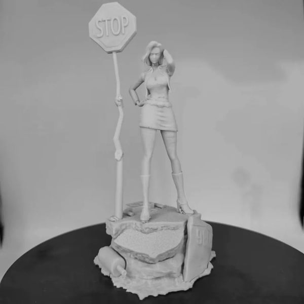 1/24 Cyborg Girl, Resin Model Figure Kit, Unassembled and Unpainted