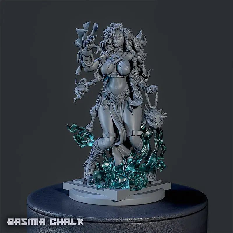 1/24 Combat Sisters, 4 Figures, Resin Model Figure Kit, Fantasy Theme, Unassembled and Unpainted