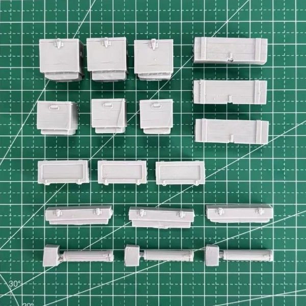 1/35 WWII German Ammunition Storage, Resin Model Accessory Kit, Unpainted