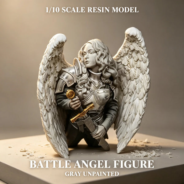 1/10 Battle Angel Warrior, Resin Model Figure Kit, Sci-Fi Theme, Unassembled and Unpainted