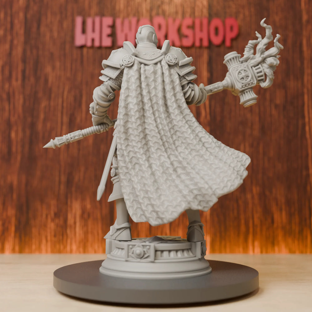 75mm Goliath Paladin, Resin Model Figure Kit, Fantasy Theme, Unassembled and Unpainted