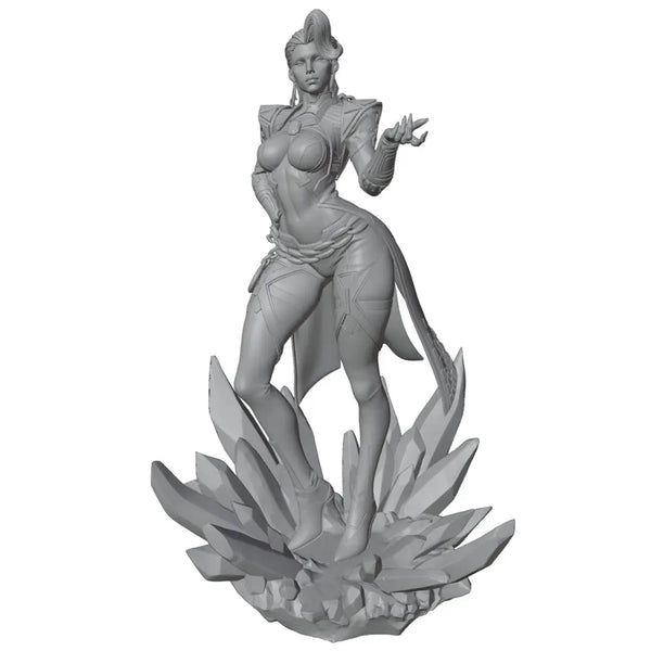 75mm Medieval Fantasy Queen, Resin Model Figure Kit, Unassembled and Unpainted