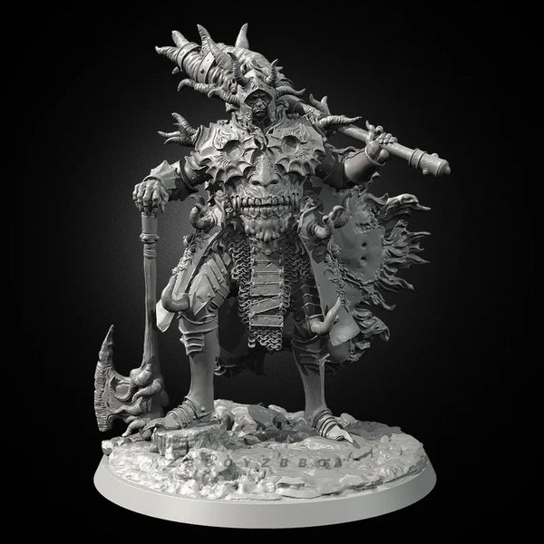 75mm Demon King of Earth, Resin Model Figure Kit, Fantasy Theme, Unassembled and Unpainted