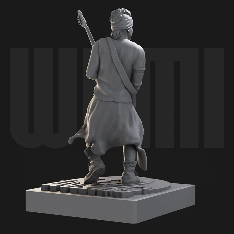 1/18 Rock Singer Musician, 6 Figures, Resin Model Figure Kit, Historical Theme, Unassembled and Unpainted