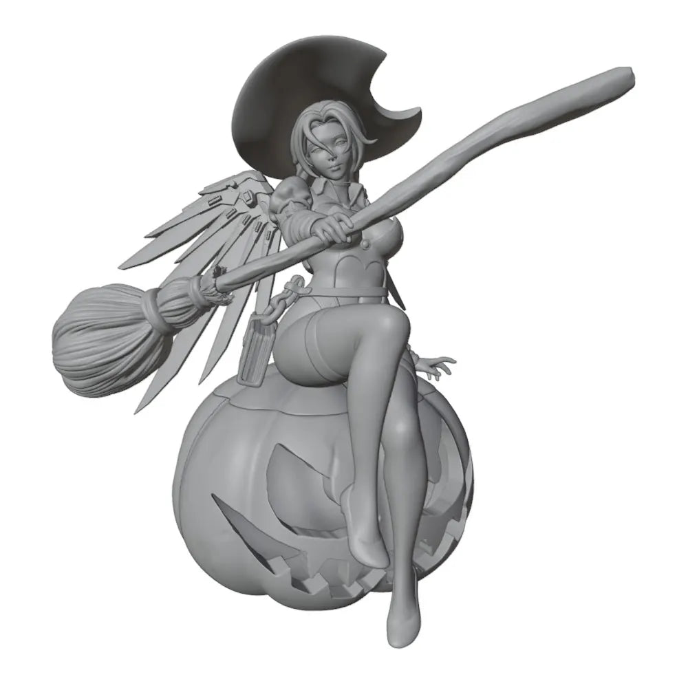 1/24 Witch, Resin Model Figure Kit, Anime Theme, Unassembled and Unpainted