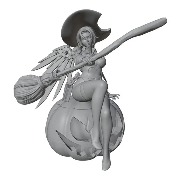1/24 Witch, Resin Model Figure Kit, Anime Theme, Unassembled and Unpainted
