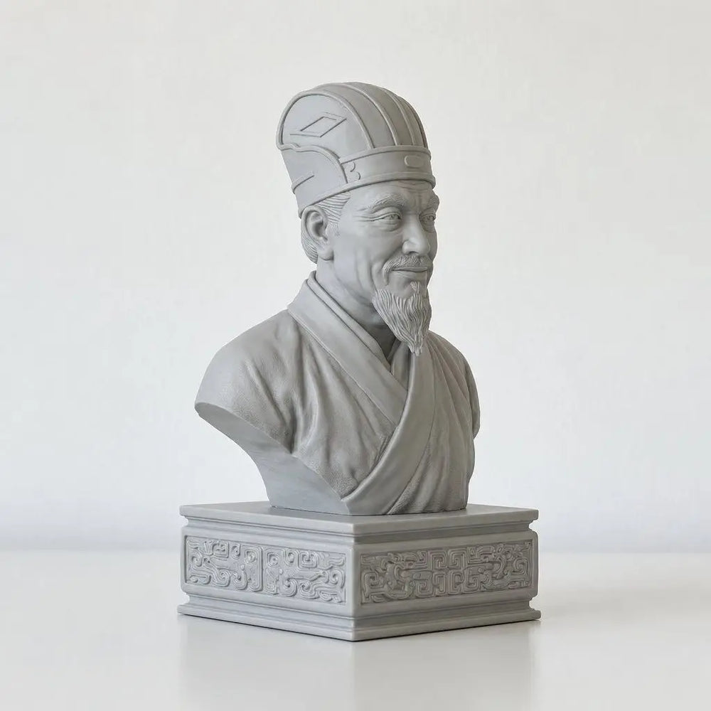 120mm Ancient Lü Buwei, Resin Model Bust Kit, Unassembled and Unpainted
