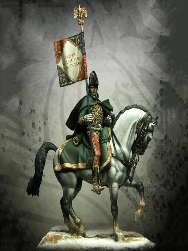 54mm Ancient Cavalry Officer, Resin Model Figure Kit, Unassembled and Unpainted