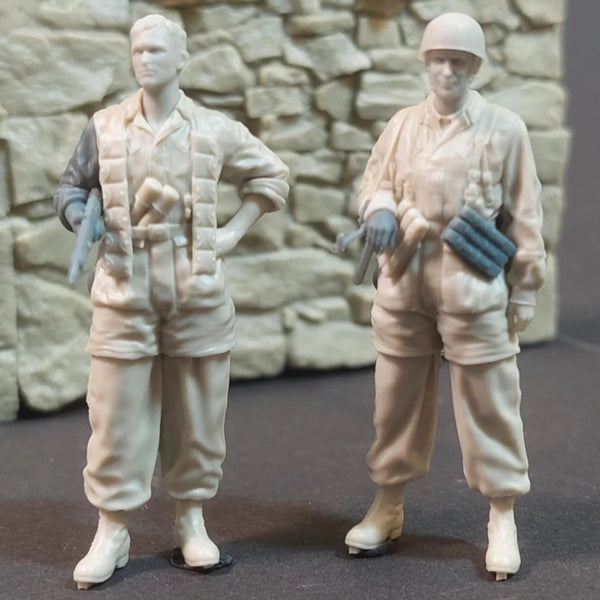 1/35 WWII German Fallschirmjager at Rest, 4 Figures, Resin Model Figure Kit, Unassembled and Unpainted