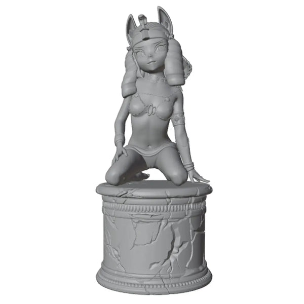 75mm Winged Female, Resin Model Figure Kit, Fantasy Theme, Unassembled and Unpainted
