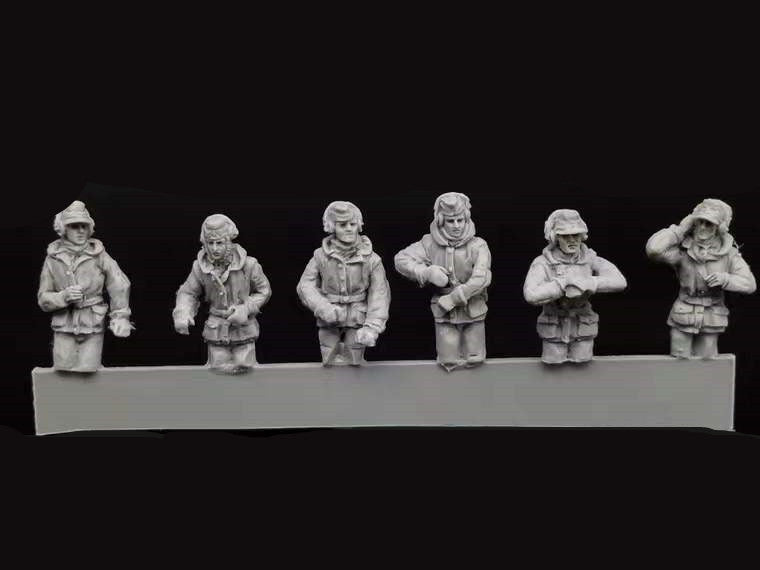 1/72 Modern Arctic Combat Soldiers, 12 Figures, Resin Model Figure Kit, Unassembled and Unpainted