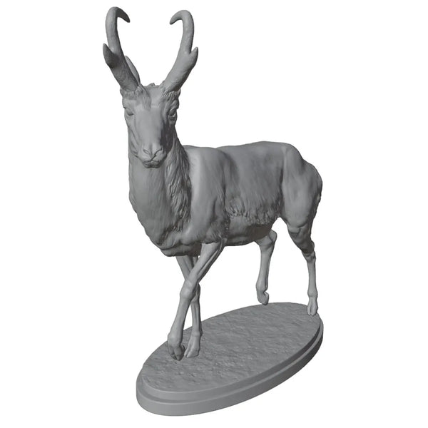 28mm Antelope Herd, 6 Figures, Resin Model Creature Kit, Wildlife Theme, Unassembled and Unpainted