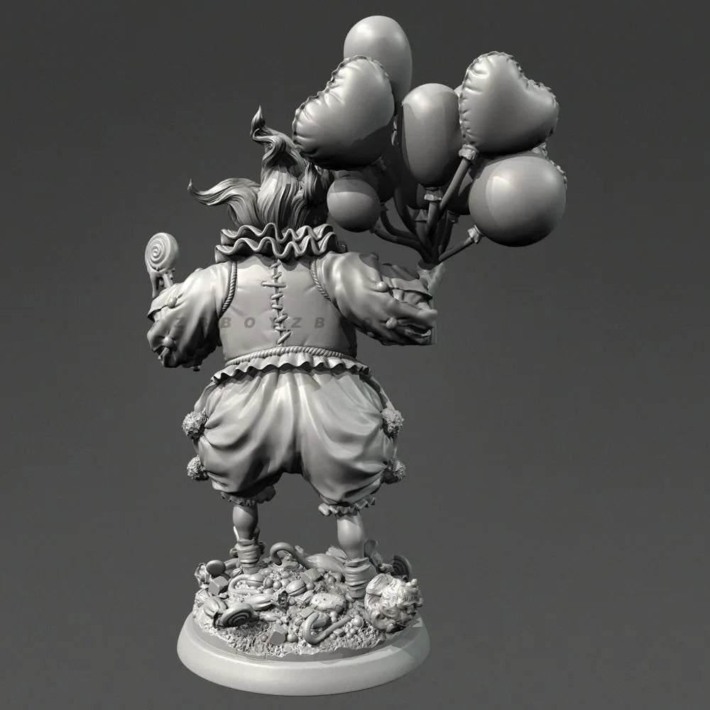 75mm Circus Clown Marionette, Resin Model Figure Kit, Anime Theme, Unassembled and Unpainted