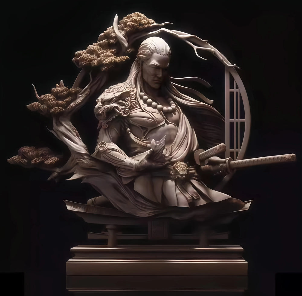 1/10 Female Fantasy Warrior, Resin Model Figure Kit, Fantasy Theme, Unassembled and Unpainted