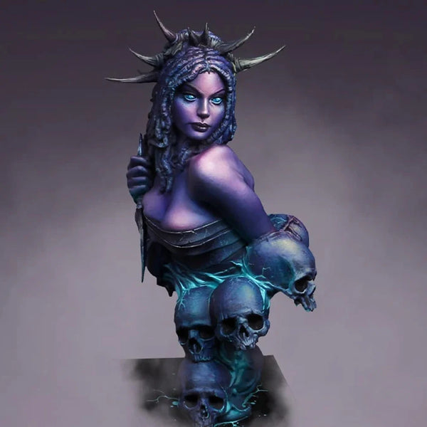 1/12 Liadan Fantasy Female, Resin Model Bust Kit, Fantasy Theme, Unassembled and Unpainted