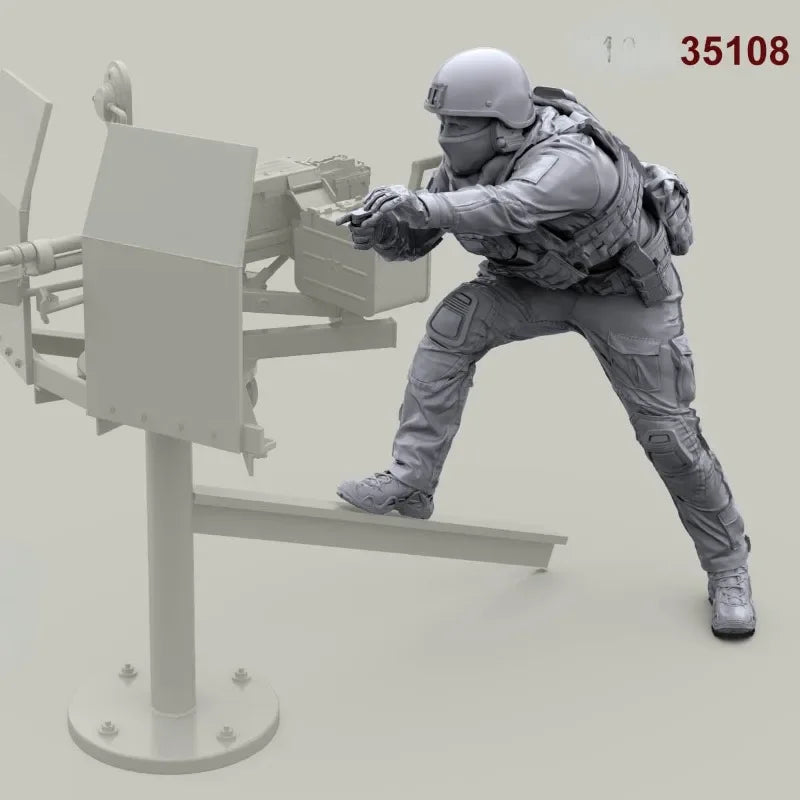 1/35 Modern Russian SSO Soldier, Resin Model Figure Kit, Unassembled and Unpainted