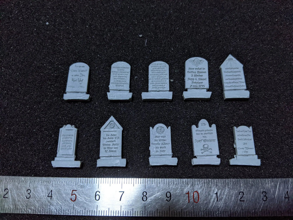 1/72 WWII Cemetery, Resin Model Diorama Kit, Unassembled and Unpainted