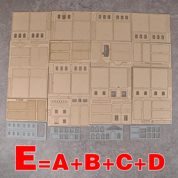 1/72 European Townhouse, Resin Model Terrain Kit, Historical Theme, Unpainted