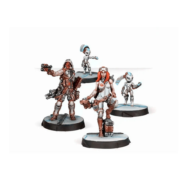 28mm Infinity Sci-Fi Support Soldiers, 6 Figures, Resin Model Figure Kit, Sci-Fi Theme, Unassembled and Unpainted