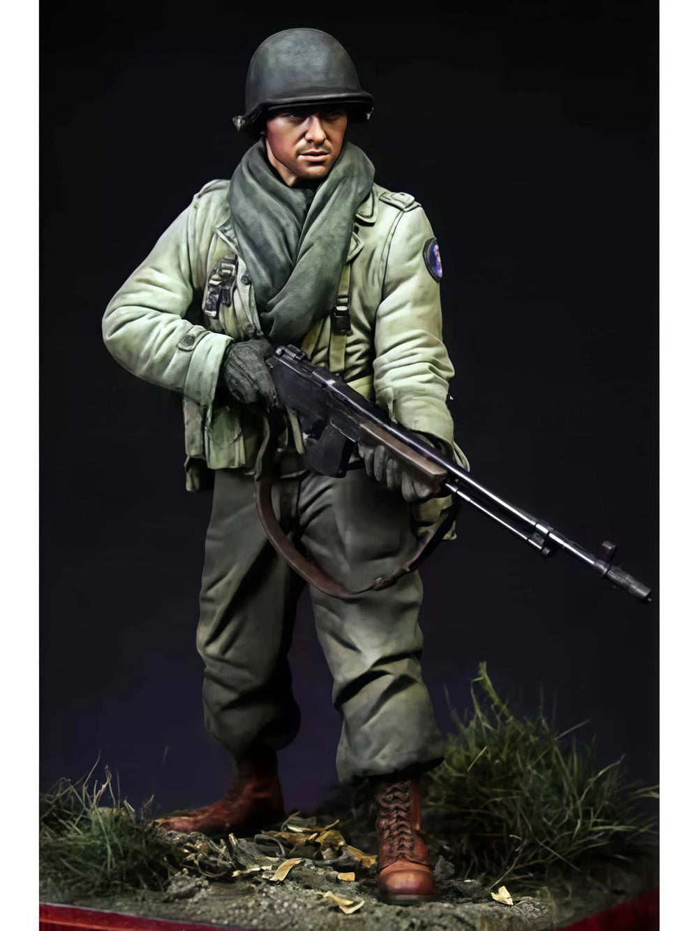 1/16 WWII US Army Infantryman, Resin Model Figure Kit, Unassembled and Unpainted