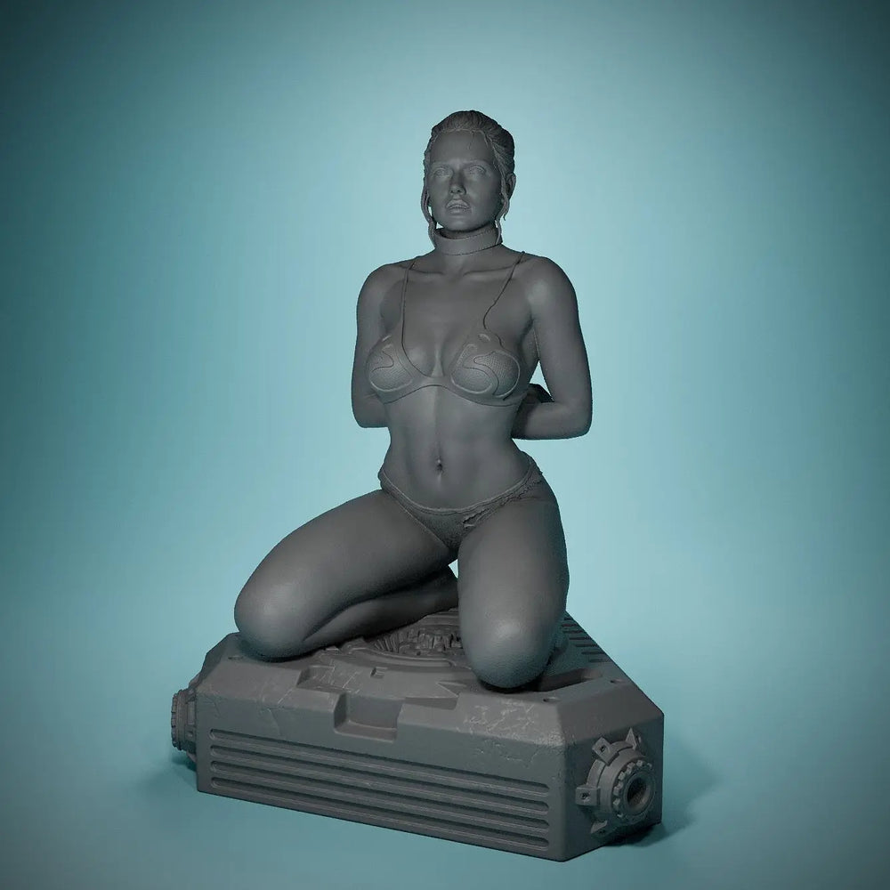 73mm Female, Resin Model Bust Kit, Unassembled and Unpainted