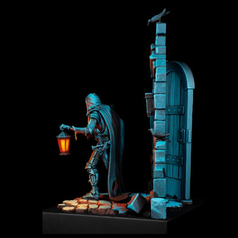 1/24 Medieval Fantasy Skeleton, Resin Model Diorama Kit, Unassembled and Unpainted