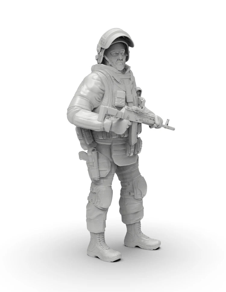 1/35 Modern Tactical Infantry Team with Plate Carriers, 4 Figures, Resin Model Figure Kit, Unassembled and Unpainted