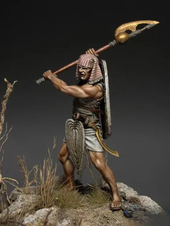 54mm Ancient Warrior with Spear, Resin Model Figure Kit, Unassembled and Unpainted