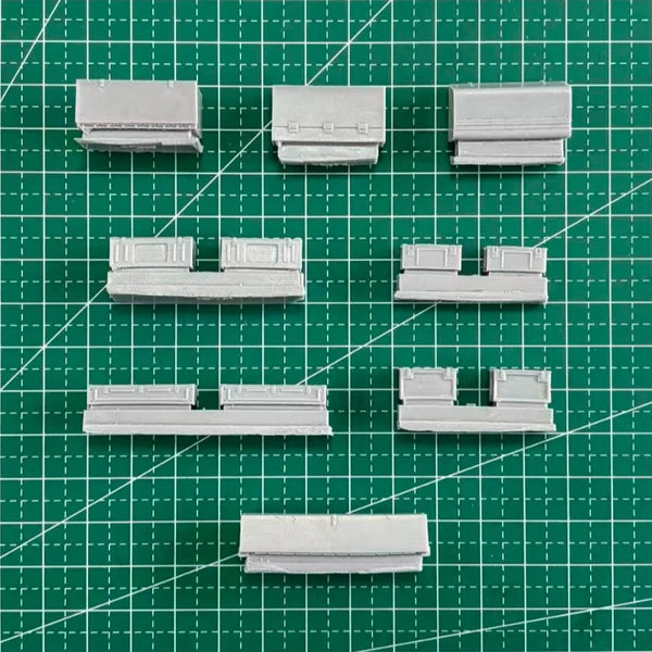 1/35 WWII Tank Equipment, Resin Model Accessory Kit, Unpainted