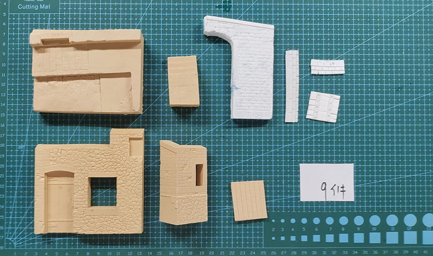 1/35 Ruined Building, Resin Model Terrain Kit, Historical Theme, Unpainted