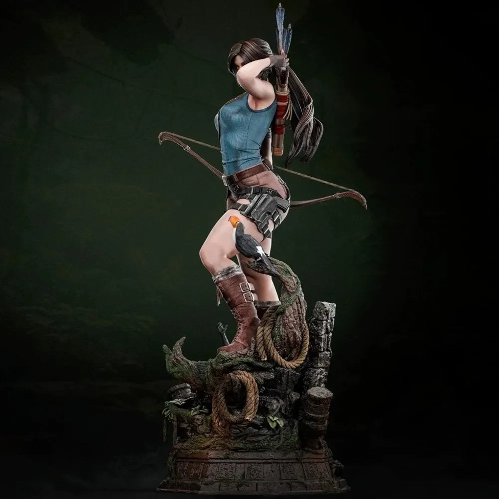 Female Archer Laura, Resin Model Figure Kit, Fantasy Theme, Unassembled and Unpainted