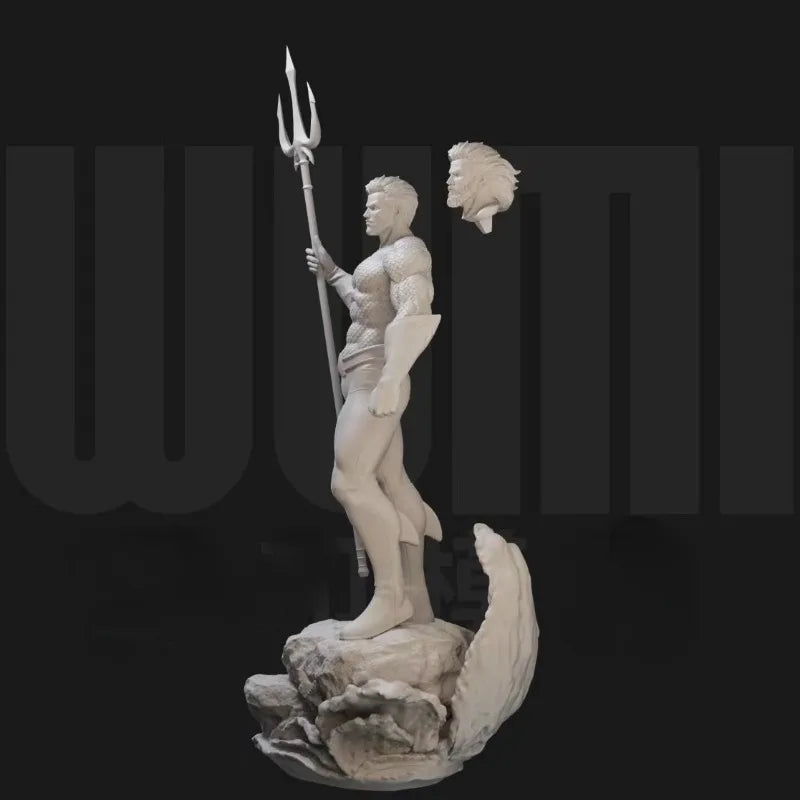 1/24 Poseidon Warrior, Resin Model Figure Kit, Mythology Theme, Unassembled and Unpainted