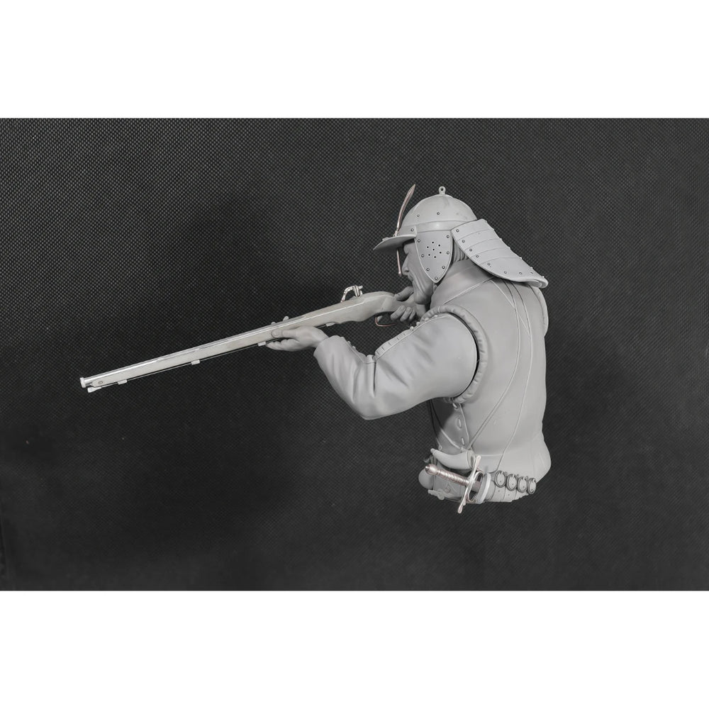 1/10 17th Century Dutch Musketeer, Resin Model Bust Kit, Military Theme, Unassembled and Unpainted