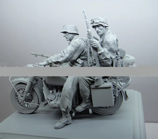 1/16 WWII German, 5 Figures, Resin Model Figure Kit, Unassembled and Unpainted