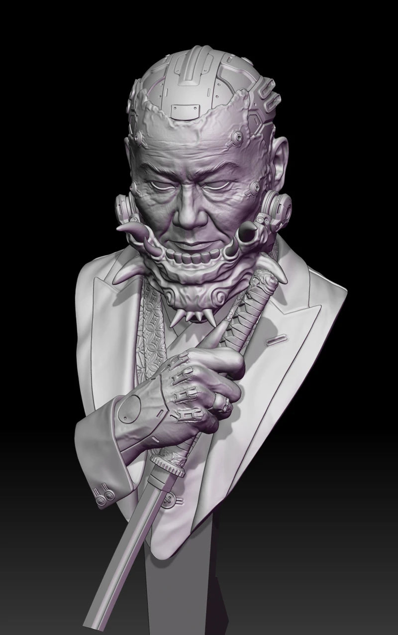 1/10 Elder, Resin Model Bust Kit, Fantasy Theme, Unassembled and Unpainted