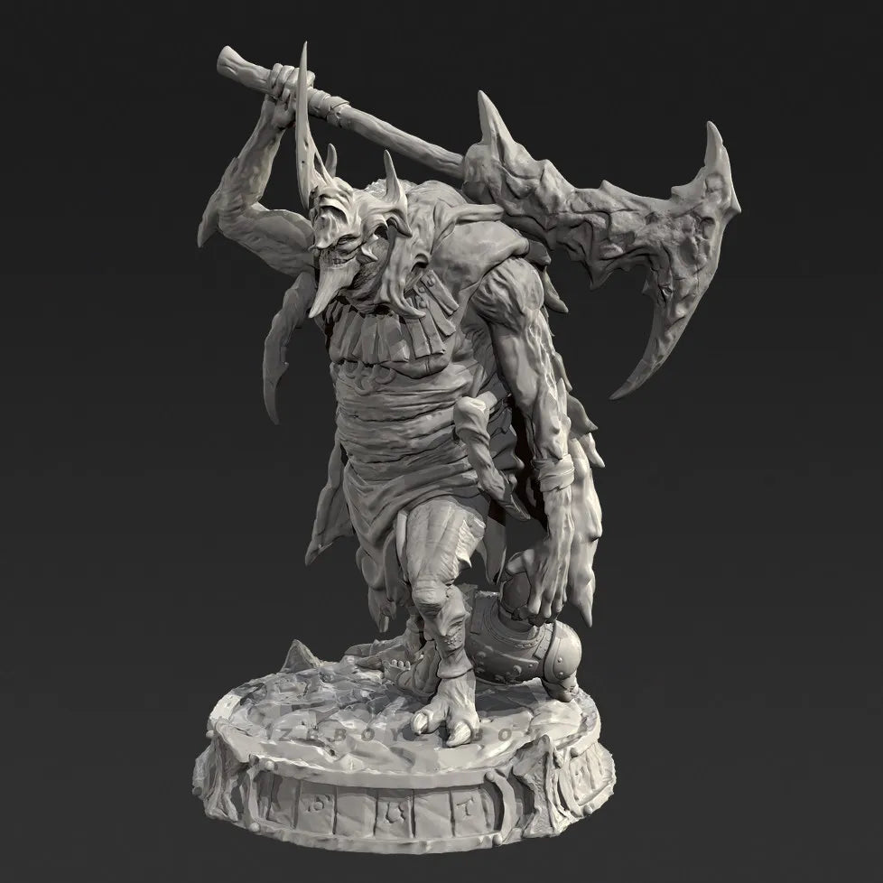 50mm Dark Fantasy Demon, Resin Model Figure Kit, Fantasy Theme, Unassembled and Unpainted