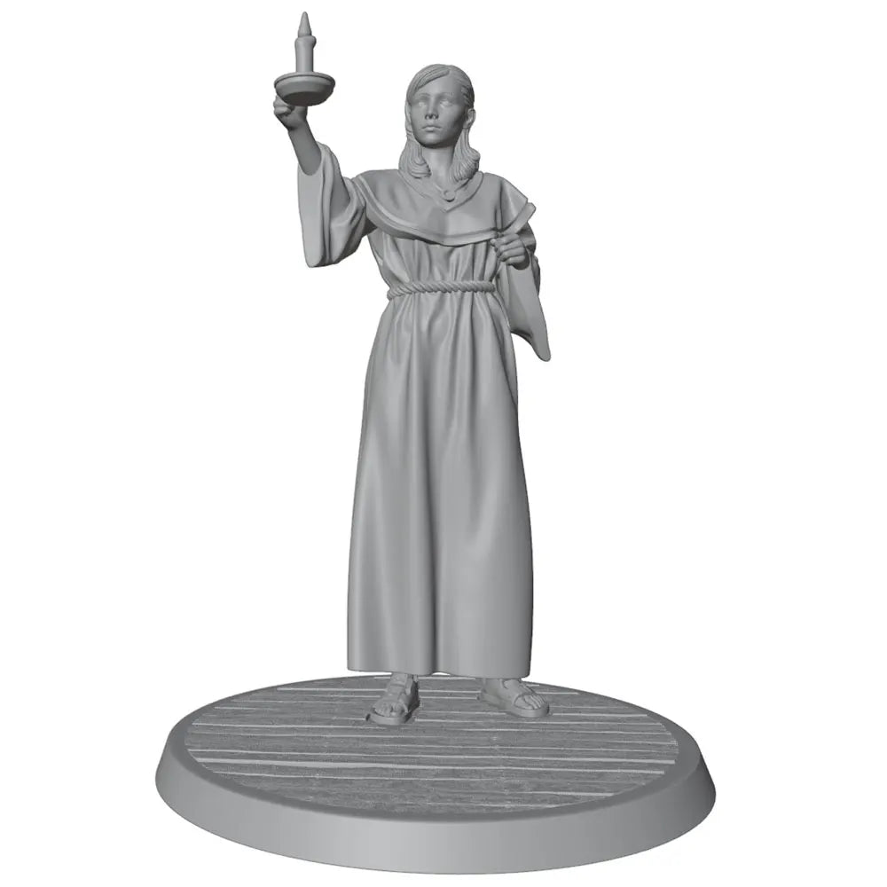 75mm Religious Nun, Resin Model Figure Kit, Mythology Theme, Unassembled and Unpainted