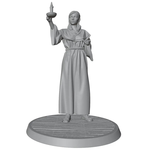 75mm Religious Nun, Resin Model Figure Kit, Mythology Theme, Unassembled and Unpainted