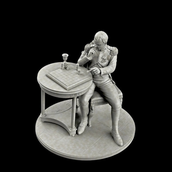 75mm Napoleonic French Emperor Napoleon, Resin Model Figure Kit, Unassembled and Unpainted