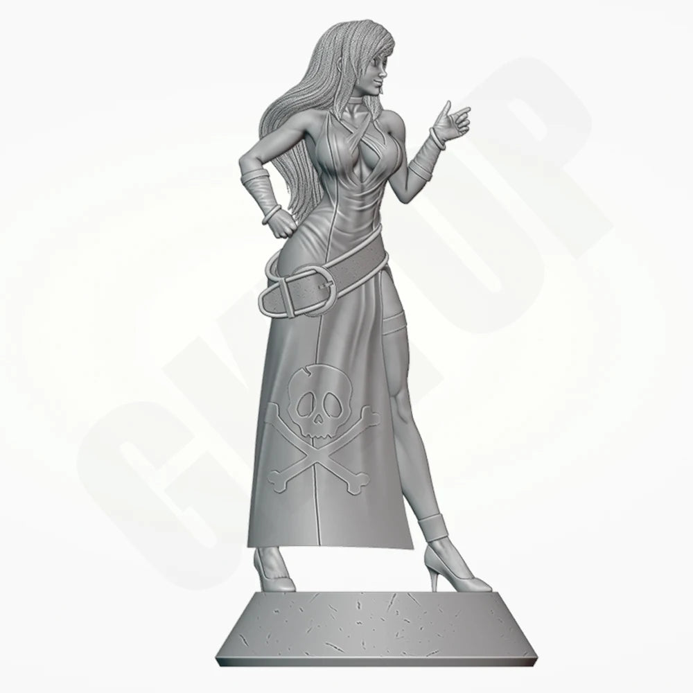 1/24 BJennet Pirate Witch, Resin Model Figure Kit, Fantasy Theme, Unassembled and Unpainted