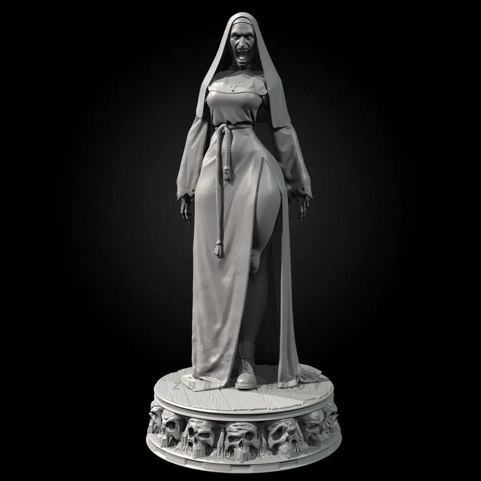 50mm Demon Nun, Resin Model Figure Kit, Fantasy Theme, Unassembled and Unpainted