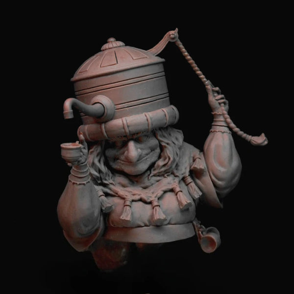 1/12 Magical Tea Seller, Resin Model Bust Kit, Fantasy Theme, Unassembled and Unpainted
