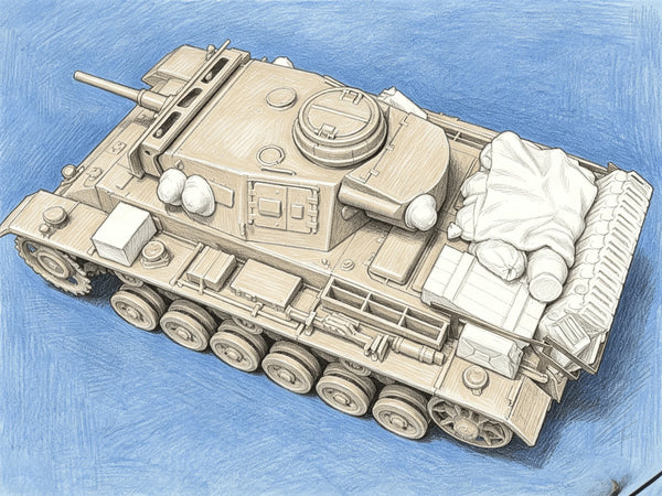 1/35 WWII German Panzer S1 Tank, Resin Model Vehicle Kit, Unassembled and Unpainted